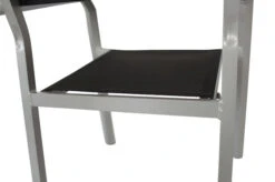 VILLANA Esstischgarnitur, Silber/schwarz, Alu/Holzimitat/Textil, Tisch 150x90cm, 2 Multipo, 4 Stapelsessel 41 VILLANA Esstischgarnitur, Silber/schwarz, Alu/Holzimitat/Textil, Tisch 150x90cm, 2 Multipo, 4 Stapelsessel -Kettler Verkaufs-Shop 22570 20.jpg