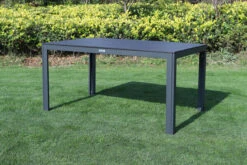 VILLANA Esstischgarnitur, Anthrazit/grau, Alu/Holzimitat/Textil, Tisch 150x90cm, 4 Stapelsessel -Kettler Verkaufs-Shop 22579 04.jpg