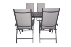 VILLANA Esstischgruppe, Anthrazit/grau, Alu/Textilene, Tisch 130/180x90cm, 4 Multipositionssessel -Kettler Verkaufs-Shop 22583 07.jpg