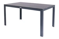 VILLANA Esstischgarnitur, Anthrazit/grau, Alu/Holzimitat/Textil, Tisch 150x90cm, 4 Stapelsessel, 2 Multipo -Kettler Verkaufs-Shop 22587 10.jpg