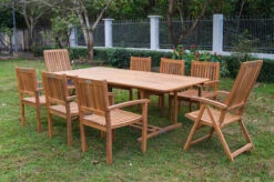 Titelseite 8 OUTFLEXX Sitzgruppe, Natur, Akazie, Ausziehtisch 150/200 X 90 Cm, 2 Multipo, 6 Armlehnensessel