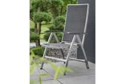 STERN Esstischgarnitur, Silbergrau/grau, Edelstahl/Textilene, Tisch 200 X 100 Cm, 2 Teilige Tischplatte, 4 Stapelsessel, Hohe Rückenlehne, 2 Multipo -Kettler Verkaufs-Shop 22901 04.jpg