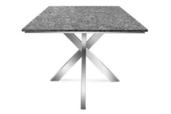 STERN Esstischgarnitur, Silber/grau, Edelstahl/Textilene, Tisch 200 X 100 Cm, 4 Stapelsessel, Hohe Rückenlehne, 2 Multipo, Padded -Kettler Verkaufs-Shop 22916 11.JPG