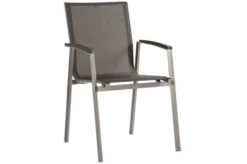 STERN New Top Esstischgarnitur, Graphit, Alu / Glas / Textil, Tisch 180/240x100cm, 4 Stapel-, 2 Klappsessel -Kettler Verkaufs-Shop 23003 12.jpg