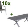KETTLER BasicPlus Esstischgarnitur, Silber / Anthrazit, Alu / Spraystone / Textil, Tisch 180/280x100cm, 10 Stapelsessel -Kettler Verkaufs-Shop 23012 1.jpg