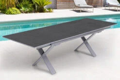 KETTLER BasicPlus Esstischgarnitur, Silber / Anthrazit, Alu / Spraystone / Textil, Tisch 180/280x100cm, 10 Stapelsessel -Kettler Verkaufs-Shop 23012 3.jpg