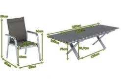 KETTLER BasicPlus Esstischgarnitur, Silber / Anthrazit, Alu / Spraystone / Textil, Tisch 180/280x100cm, 10 Stapelsessel -Kettler Verkaufs-Shop 23012 5.jpg