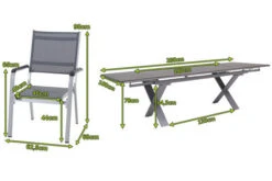 KETTLER Friends Esstischgarnitur, Silber / Anthrazit, Alu / HPL / Textil, Tisch 180/280x100cm, 10 Stapelsessel -Kettler Verkaufs-Shop 23063 5.jpg