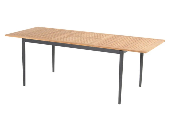 HARTMAN Silencio / Alice Sitzgruppe, Xerix/natur, Alu/Teak, 4x4 Textilen, 2 Dining Sessel, 6 Multipo, 160/220x90cm, FSC-Teak Armlehnen 4 HARTMAN Silencio / Alice Sitzgruppe, Xerix/natur, Alu/Teak, 4x4 Textilen, 2 Dining Sessel, 6 Multipo, 160/220x90cm, FSC-Teak Armlehnen – Bild 2