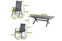 HARTMAN Xanadu / Alice Sitzgruppe, Xerix, Alu/Textilene/Glaskeramik, 2 Stapelsessel, 4 Multipo, 160/220x100cm -Kettler Verkaufs-Shop 23262 5.jpg