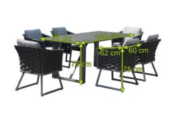 OUTFLEXX Oranger Blossom Esstischgarnitur, Anthrazit, Alu/XL Rope, 7-teilig, Inkl. Sitz- Und Rückenkissen, Tisch 200 X 90 X 76 Cm -Kettler Verkaufs-Shop 23396 5.jpg