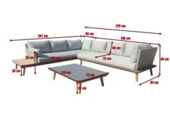 OUTFLEXX Premium Abdeckhaube Für Ecklounge, Schwarz, Polyester, 250 X 285 X 60 Cm, Wasserbeständig, Integriertes Zugband -Kettler Verkaufs-Shop 23424 5.jpg