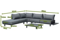 OUTFLEXX Premium Abdeckhaube Für Ecklounge, Schwarz, Z.B. 21806, Polyester, 355 X 325 X 70 Cm, Wasserbeständig -Kettler Verkaufs-Shop 23428 5.jpg