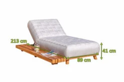 OUTFLEXX Icon Loungeliege, Lead Chine, Alu/Teak/Sunbrella, 213 X 89 X 41 Cm, Inkl. Verstellbarer Rückenlehne -Kettler Verkaufs-Shop 23437 5.jpg