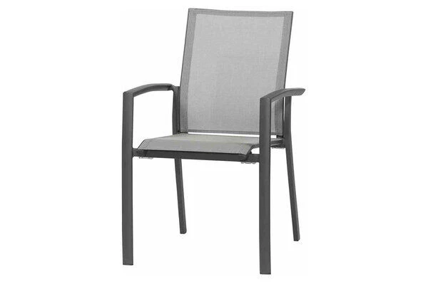 SIENA GARDEN Carlos/Velia Dining Set, Anthrazit/grau, Alu/Ranotex®-Gewebe/Keramik, 220 X 100cm, Inkl. 6 Diningsessel 6 SIENA GARDEN Carlos/Velia Dining Set, Anthrazit/grau, Alu/Ranotex®-Gewebe/Keramik, 220 X 100cm, Inkl. 6 Diningsessel – Bild 4