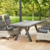 SIENA GARDEN Tirana/Corido Dining Set, Anthrazit, Alu/Keramik, 205-265 X 103 X 76 Cm, Inkl. 4 Diningsessel