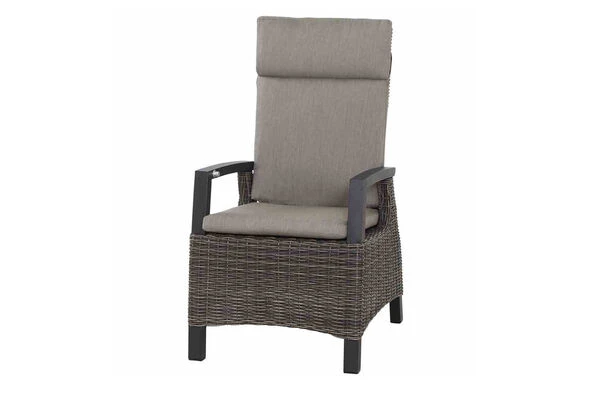 SIENA GARDEN Silva/Corido Dining Set, Anthrazit/grau, Alu/Gardino®-Geflecht/Keramik, 140 X 90cm, Inkl. 4 Diningsessel 4 SIENA GARDEN Silva/Corido Dining Set, Anthrazit/grau, Alu/Gardino®-Geflecht/Keramik, 140 X 90cm, Inkl. 4 Diningsessel – Bild 2