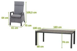 SIENA GARDEN Silva/Solea Dining Set, Anthrazit/blau/grau, Alu/Gardino®-Geflecht/Keramik, 182 X 100cm, Inkl. 4 Diningsessel, Stufenlos Verstellbar 22 SIENA GARDEN Silva/Solea Dining Set, Anthrazit/blau/grau, Alu/Gardino®-Geflecht/Keramik, 182 X 100cm, Inkl. 4 Diningsessel, Stufenlos Verstellbar -Kettler Verkaufs-Shop 23845 5.jpg