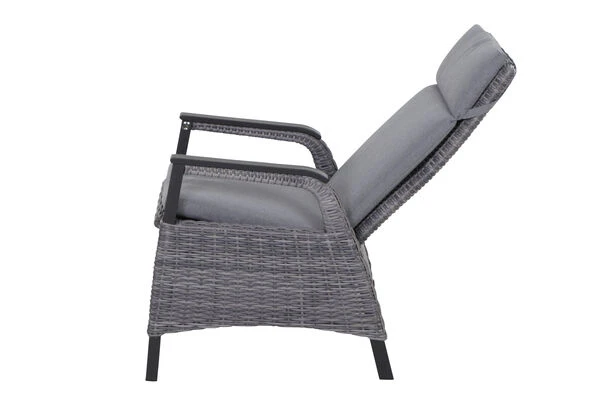 SIENA GARDEN Silva/Solea Dining Set, Anthrazit/blau/grau, Alu/Gardino®-Geflecht/Keramik, 182 X 100cm, Inkl. 4 Diningsessel, Stufenlos Verstellbar 10 SIENA GARDEN Silva/Solea Dining Set, Anthrazit/blau/grau, Alu/Gardino®-Geflecht/Keramik, 182 X 100cm, Inkl. 4 Diningsessel, Stufenlos Verstellbar – Bild 8