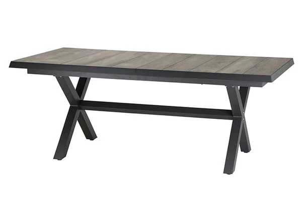 SIENA GARDEN Sincro/Valencia Dining Set, Anthrazit/grau, Alu/Textilgewebe/Keramik, 200-260x103cm, Inkl. 6 Diningsessel, Stufenlos Verstellbar 5 SIENA GARDEN Sincro/Valencia Dining Set, Anthrazit/grau, Alu/Textilgewebe/Keramik, 200-260x103cm, Inkl. 6 Diningsessel, Stufenlos Verstellbar – Bild 3