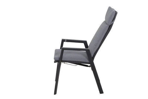 SIENA GARDEN Sincro/Valencia Dining Set, Anthrazit/grau, Alu/Textilgewebe/Keramik, 200-260x103cm, Inkl. 6 Diningsessel, Stufenlos Verstellbar 9 SIENA GARDEN Sincro/Valencia Dining Set, Anthrazit/grau, Alu/Textilgewebe/Keramik, 200-260x103cm, Inkl. 6 Diningsessel, Stufenlos Verstellbar – Bild 7