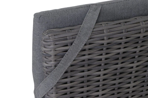 SIENA GARDEN Sincro/Solea Dining Set, Anthrazit/grau/blau, Alu/Gardino®-Geflecht/Keramik, 200-260x103cm, Inkl. 4 Diningsessel, Stufenlos Verstellbar 13 SIENA GARDEN Sincro/Solea Dining Set, Anthrazit/grau/blau, Alu/Gardino®-Geflecht/Keramik, 200-260x103cm, Inkl. 4 Diningsessel, Stufenlos Verstellbar – Bild 11