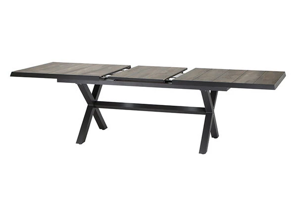 SIENA GARDEN Sincro/Solea Dining Set, Anthrazit/grau/blau, Alu/Gardino®-Geflecht/Keramik, 200-260x103cm, Inkl. 4 Diningsessel, Stufenlos Verstellbar 18 SIENA GARDEN Sincro/Solea Dining Set, Anthrazit/grau/blau, Alu/Gardino®-Geflecht/Keramik, 200-260x103cm, Inkl. 4 Diningsessel, Stufenlos Verstellbar – Bild 16