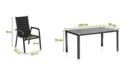 KETTLER Cubic/Basic Plus Padded Esstischgarnitur, Anthrazit, Alu/Kettalit/Textilene, 160x90 Cm, 6 Stapelsessel -Kettler Verkaufs-Shop 28773 5.jpg