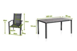 KETTLER Cubic Esstischgarnitur, Anthrazit, Alu/Kettalit/Textilene, 160x90 Cm, 4 Stapelsessel -Kettler Verkaufs-Shop 28787 5.jpg