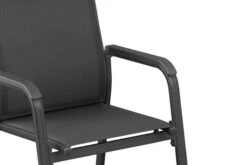 KETTLER Cubic/Basic Plus Esstischgarnitur, Anthrazit, Alu/HPL/Textilene, 140/210x70 Cm, 8 Stapelsessel -Kettler Verkaufs-Shop 28834 06.jpg