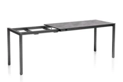 KETTLER Cubic/Basic Plus Esstischgarnitur, Anthrazit, Alu/HPL/Textilene, 140/210x70 Cm, 8 Stapelsessel -Kettler Verkaufs-Shop 28834 08.jpg