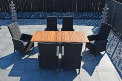 OUTFLEXX Malaga Sitzgruppe, Natur/anthrazit/sooty, FSC-Teak/Edelstahl/Alu/Sunbrella, 150/200x90cm, 6 Sessel, Plattenstärke 20mm, Verstellbare Rückenlehne -Kettler Verkaufs-Shop 28870 17.JPG