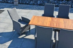 OUTFLEXX Malaga Sitzgruppe, Natur/anthrazit/flanelle, FSC-Teak/Edelstahl/Alu/Sunbrella, 150/200x90cm, 6 Sessel, Plattenstärke 20mm, Verstellbare Rückenlehne -Kettler Verkaufs-Shop 28872 12.JPG