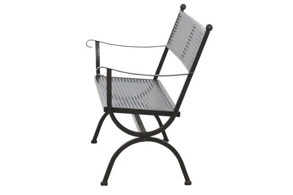 MBM Bank Romeo, Marone, Schmiedeeisen Verzinkt, Pulverbeschichtet, 2-Sitzer, 122x90x62 Cm 4 MBM Bank Romeo, Marone, Schmiedeeisen Verzinkt, Pulverbeschichtet, 2-Sitzer, 122x90x62 Cm – Bild 2