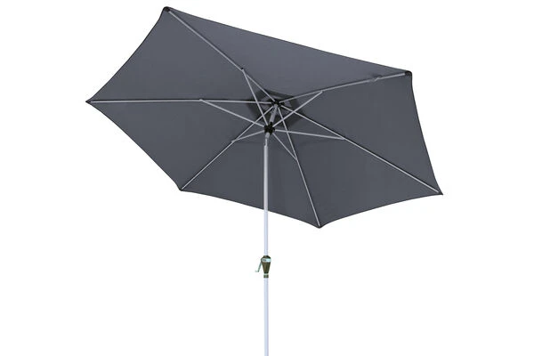 DOPPLER Active Auto Tilt Mittelstockschirm, Anthrazit, Aluminium/Textil, Ø 320 Cm, Mit Kurbel 4 DOPPLER Active Auto Tilt Mittelstockschirm, Anthrazit, Aluminium/Textil, Ø 320 Cm, Mit Kurbel – Bild 2