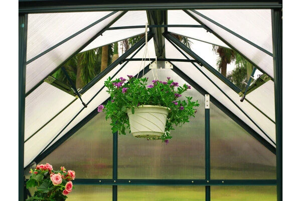 OUTFLEXX Gewächshaus, Grün, Alu/Polycarbonat, 4mm, Inkl. Fundament, Pulverb. 195 X 195 X 205 Cm 4 OUTFLEXX Gewächshaus, Grün, Alu/Polycarbonat, 4mm, Inkl. Fundament, Pulverb. 195 X 195 X 205 Cm – Bild 2