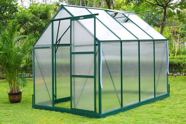 OUTFLEXX Gewächshaus, Grün, Alu/Polycarbonat, 6mm, Inkl. Fundament, Pulverb. 258 X 195 X 205 Cm 4 OUTFLEXX Gewächshaus, Grün, Alu/Polycarbonat, 6mm, Inkl. Fundament, Pulverb. 258 X 195 X 205 Cm – Bild 2