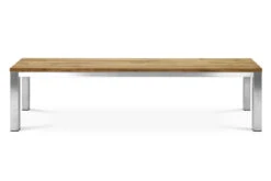 OUTFLEXX Gartenbank, Edelstahl/recyceltes FSC®-Teak, 180x40x45cm, Rustikal Gebürstet -Kettler Verkaufs-Shop 2 18317.jpg