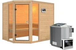 KARIBU Massivholzsauna Sinai 3, Fichtenholz 40mm, Eckeinstieg, Ca. 2m² -Kettler Verkaufs-Shop 2 18443 4.jpg