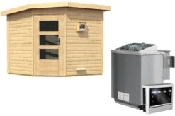 KARIBU Saunahaus Heikki, Fichtenholz 38mm, Eckeinstieg, Ca. 5,2m² 11 KARIBU Saunahaus Heikki, Fichtenholz 38mm, Eckeinstieg, Ca. 5,2m² -Kettler Verkaufs-Shop 2 18480 8.jpg