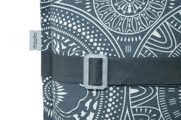 DOPPLER Lyra Liegenauflage, Grau Gemustert, Polyester, 200 X 60 X 7 Cm, Mit Kopfkissen Und Reißverschluss 4 DOPPLER Lyra Liegenauflage, Grau Gemustert, Polyester, 200 X 60 X 7 Cm, Mit Kopfkissen Und Reißverschluss – Bild 2