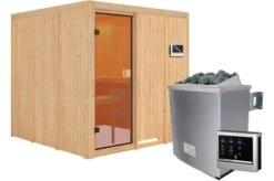 KARIBU Sauna Oulu, Fichtenholz 68 Mm, Fronteinstieg, Ca. 3,2m² -Kettler Verkaufs-Shop 2 20242 3.jpg