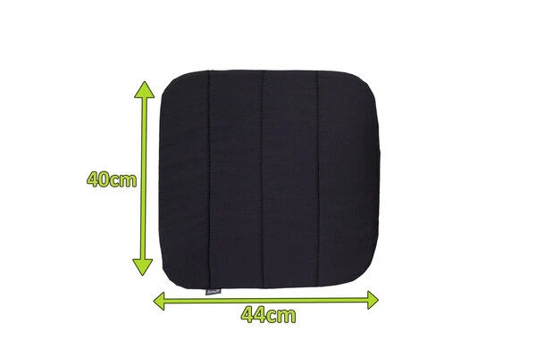 HARTMAN Cecilia Sitzkissen, Dark Grey, 100 % Acryl, 40 X 44 X 1 Cm 4 HARTMAN Cecilia Sitzkissen, Dark Grey, 100 % Acryl, 40 X 44 X 1 Cm – Bild 2