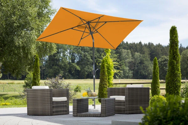 Schneider® SCHNEIDER Tunis Mittelstockschirm, Mandarine, Rechteckig, 270 X 150 Cm 4 Schneider® SCHNEIDER Tunis Mittelstockschirm, Mandarine, Rechteckig, 270 X 150 Cm – Bild 2