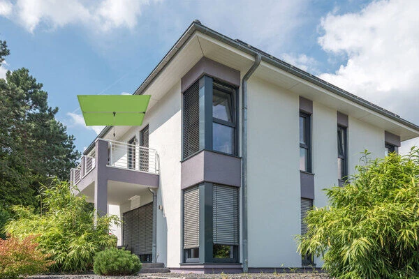 DOPPLER Active Balkonblende, Fresh Green, Alu/Polyester, 180x130 Cm, Höhenverstellbar, Drehbar 4 DOPPLER Active Balkonblende, Fresh Green, Alu/Polyester, 180x130 Cm, Höhenverstellbar, Drehbar – Bild 2