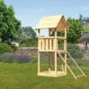 KARIBU Lotti Spielturm, Naturbelassen, Nordische Fichte, 107x107x291cm, Mit Netzrampe -Kettler Verkaufs-Shop 30401 1 01.jpg