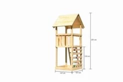 KARIBU Lotti Spielturm, Naturbelassen, Nordische Fichte, 107x107x291cm, Mit Kletterwand ECO 12 KARIBU Lotti Spielturm, Naturbelassen, Nordische Fichte, 107x107x291cm, Mit Kletterwand ECO -Kettler Verkaufs-Shop 30401 2 05.jpg