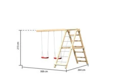 KARIBU Anna Turm, Naturbelassen, Nordische Fichte, 415x264x270cm, Mit Gerüst Und Doppelschaukel -Kettler Verkaufs-Shop 30406 3 06.jpg