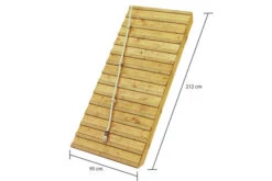 KARIBU Benjamin Stelzenhaus, Naturbelassen, Nordische Fichte, 198x244x309cm, Mit Rutsche Blau Und Holzrampe -Kettler Verkaufs-Shop 30416 9 04.jpg