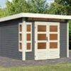KARIBU Gartenhaus Kastorf 6, Terragrau, Fichtenholz 28mm, 305 X 274 X 222 Cm, Flachdach, Inkl. Oberlicht -Kettler Verkaufs-Shop 30463 2 01.jpg